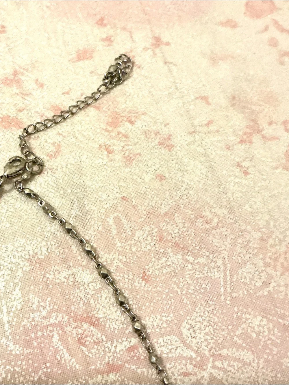 Silver Cross Pendant Necklace with Matching Earrings - Silver
